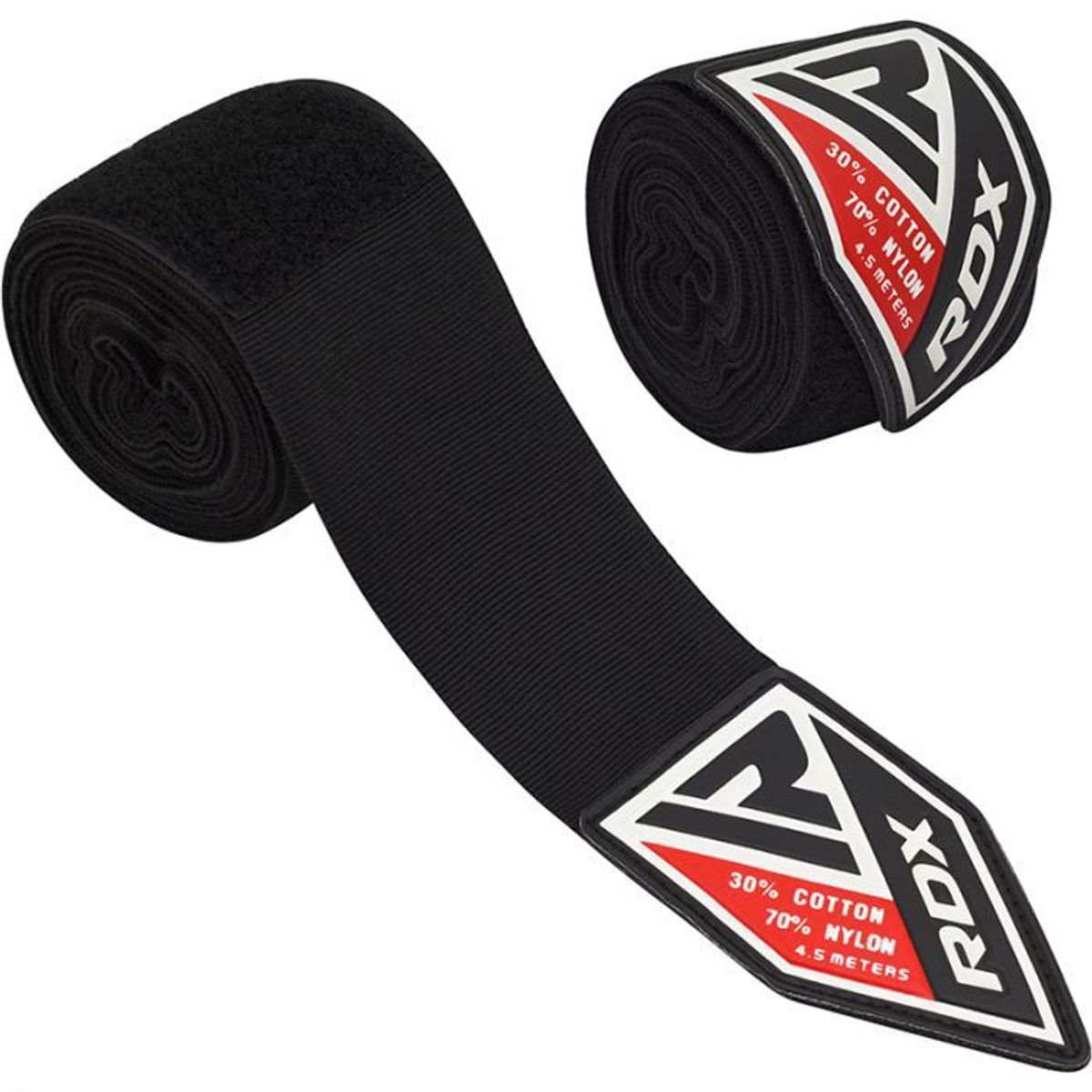 RDX - Par de Vendas Elasticas Negras para Boxeo RDX 4.5 Metros