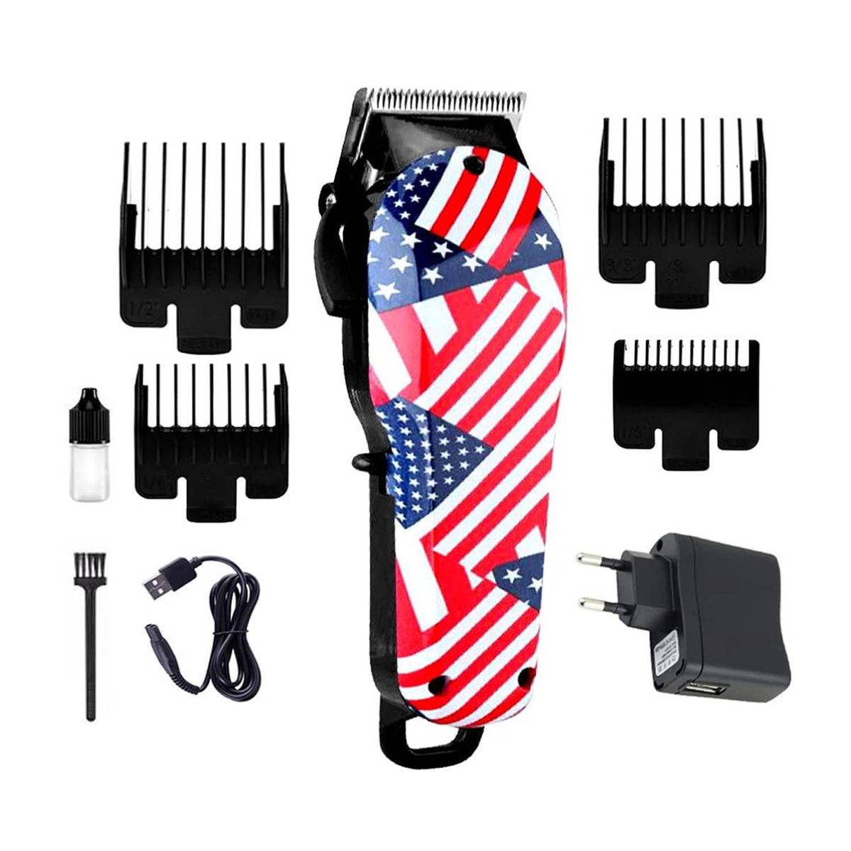 KEMEI - Máquina Cortadora de Cabello Profesional Inalámbrica Kemei KM-830