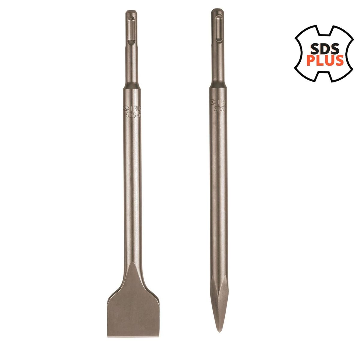 TRUPER - CINCEL PLANO Y PUNTA 1-12 x 10 PARA ROTOMARTILLO SDS PLUS TRUPER