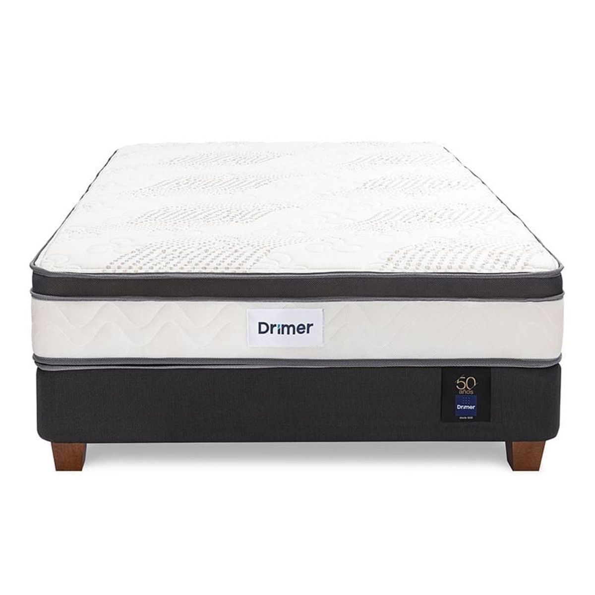 DRIMER - Cama Americana Pocket Aero Látex 1.5 Plazas