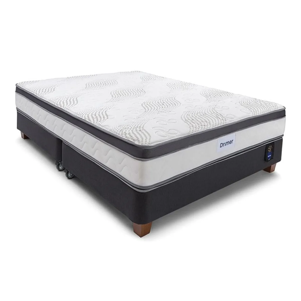 DRIMER - Cama Americana Pocket Aero Látex Queen