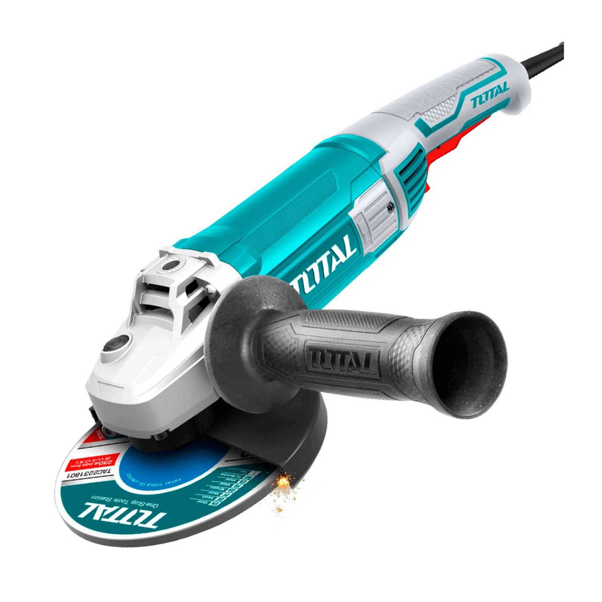 TOTAL TOOLS - AMOLADORA ANGULAR ESMERIL 2000W 7 TOTAL CORTE CORTADORA TG12018026