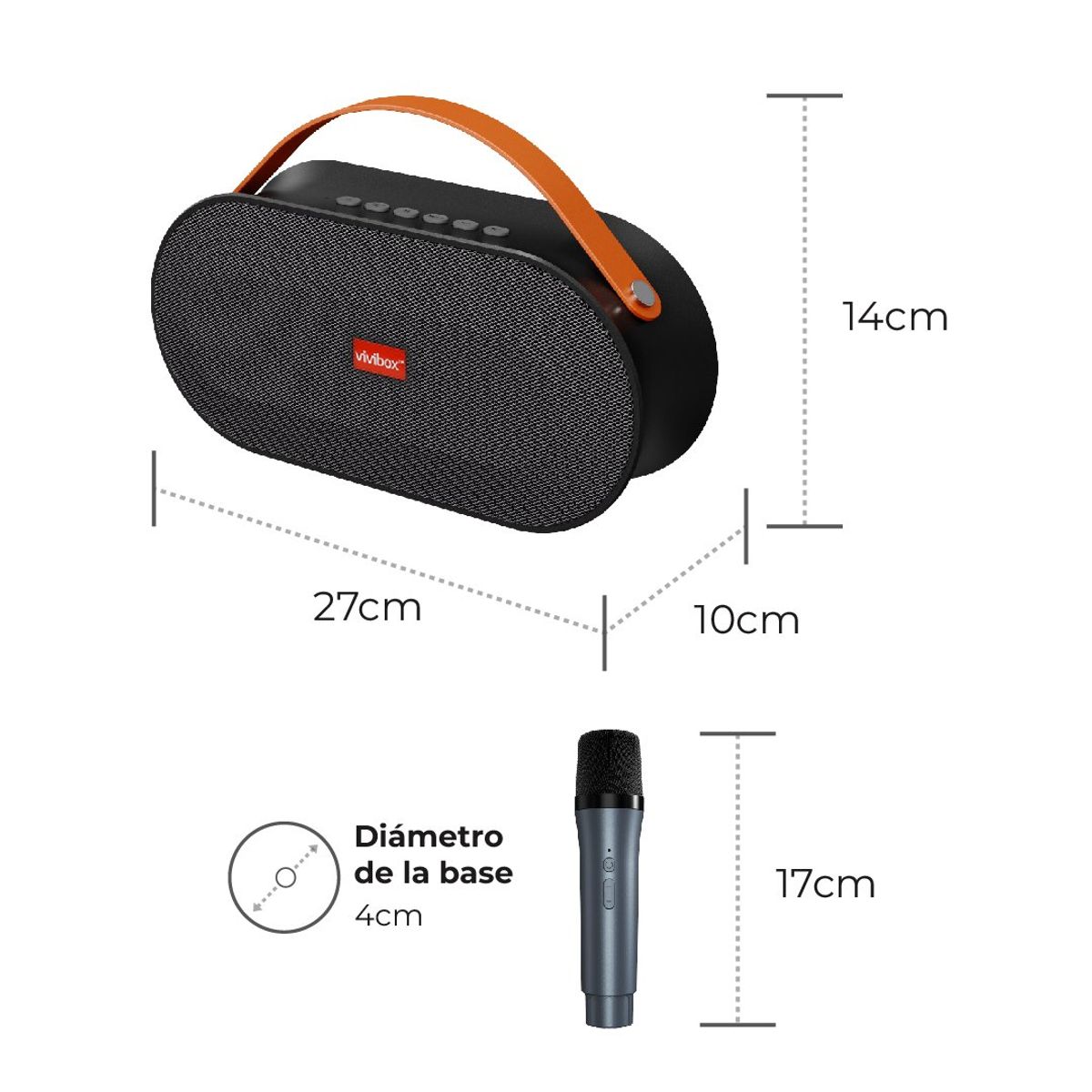 VIVIBOX - Altavoz portátil con micrófono