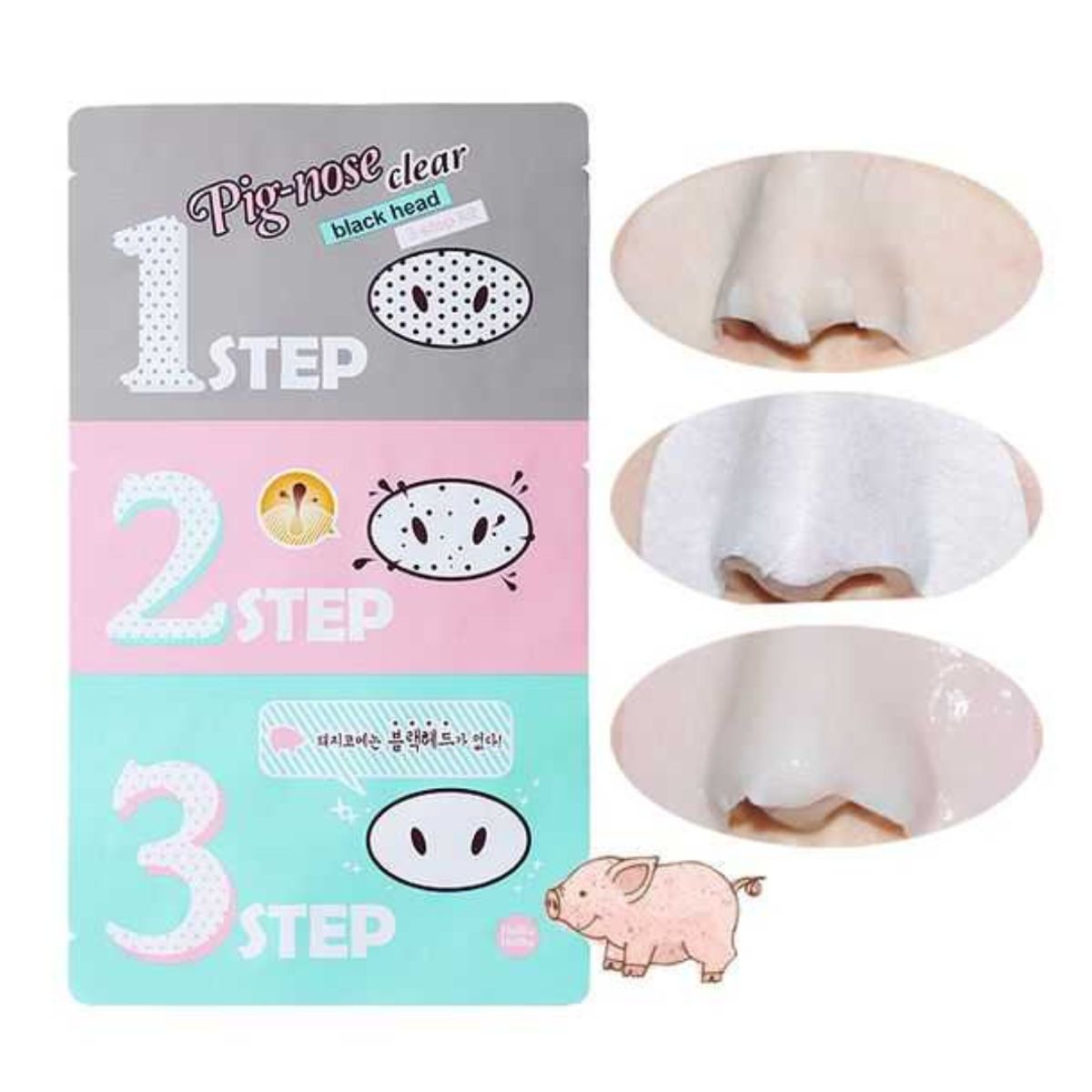 GENERICO - Pack de 3 Parches para Puntos Negros y espinillas en 3 pasos