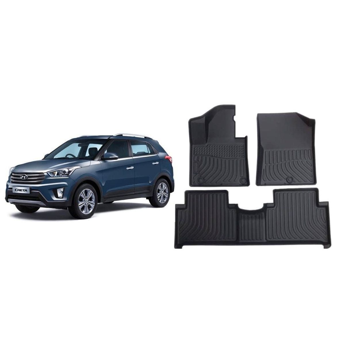 GENERICO - PISOS BANDEJA 3D HYUNDAI CRETA 2014 2015 2017 2018 2019 2020