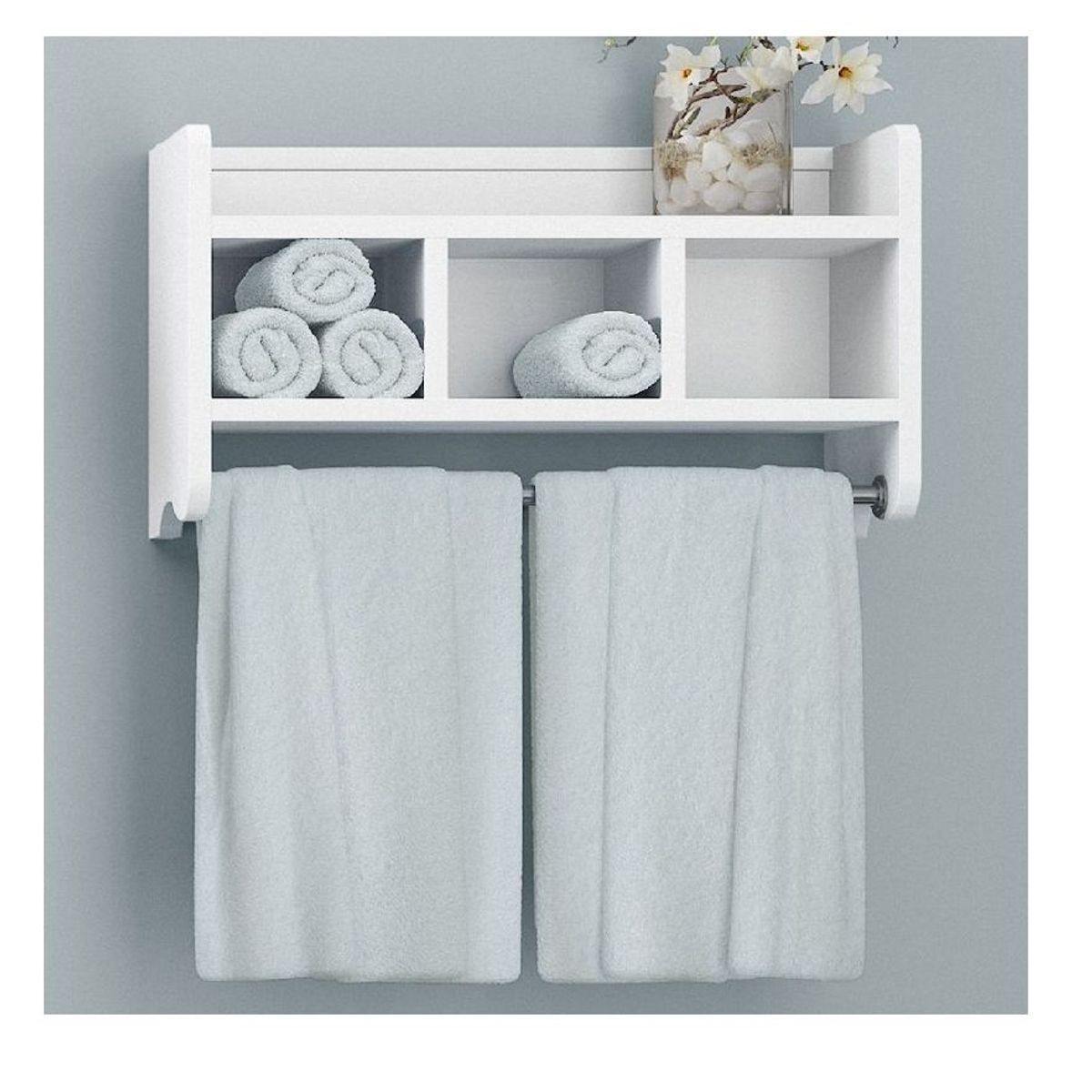 GENERICO - PERCHERO ORGANIZADOR DE BAÑO SALVADOR - LA CASA DEL MUEBLERO - BLANCO