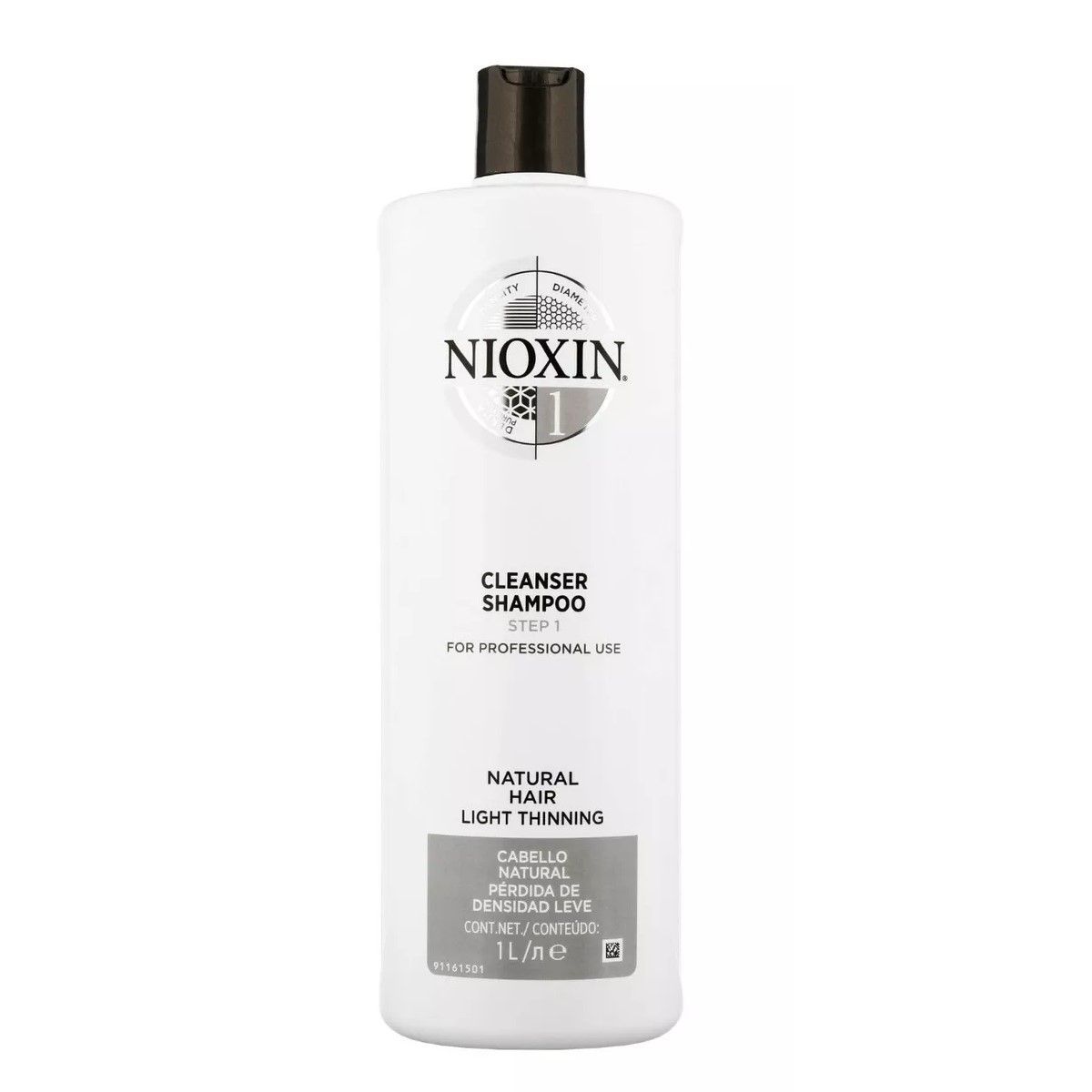 NIOXIN - Nioxin-1 Shampoo Densificador Para Cabello Natural  1000ml