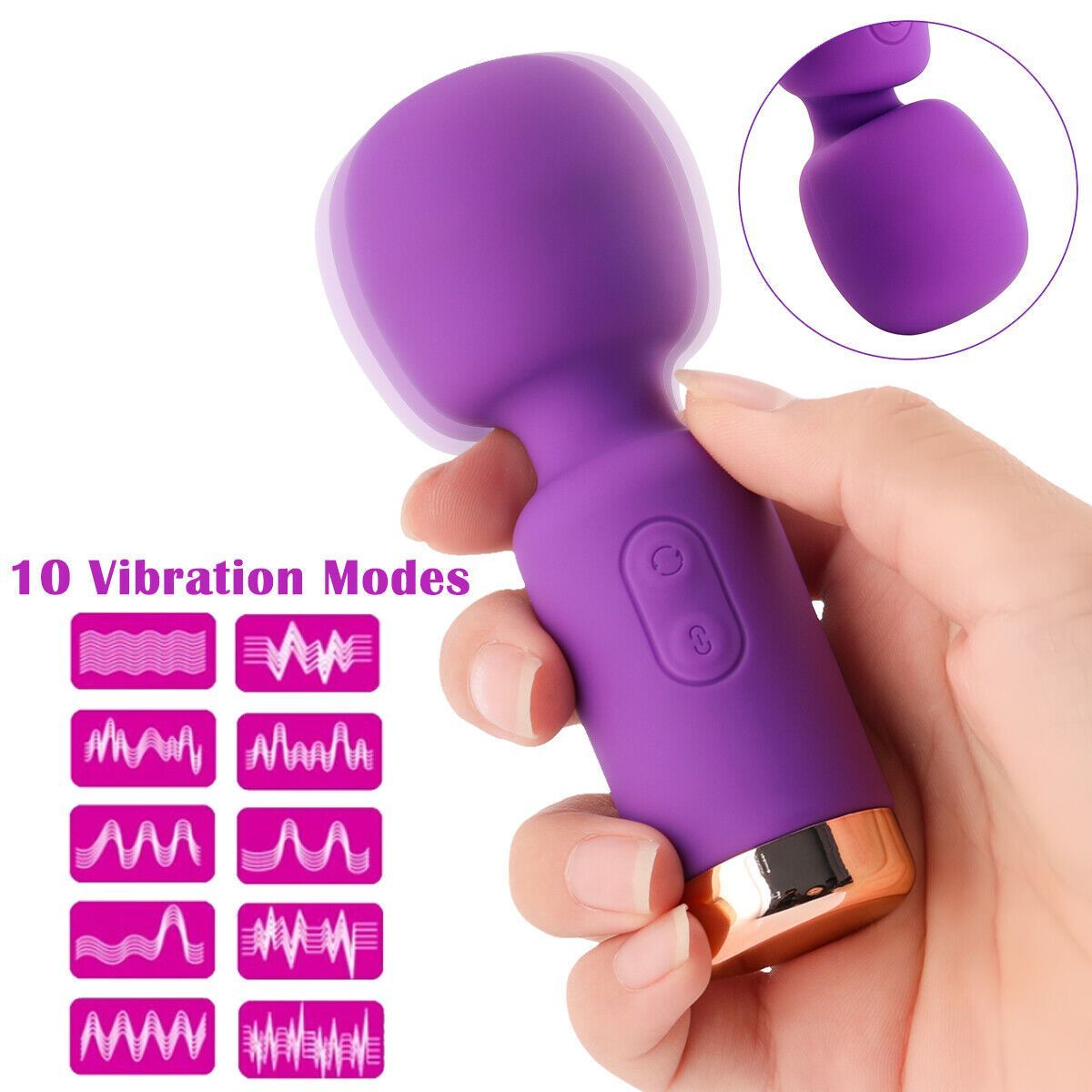 OEM - Mini Vibrador Clítoris Masajeador de Punto G para Mujeres 10Modos