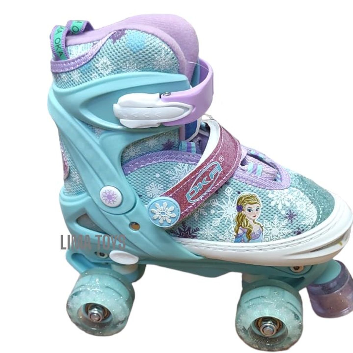 OKA - PATIN OKA 4 RUEDAS CELESTE TALLA M