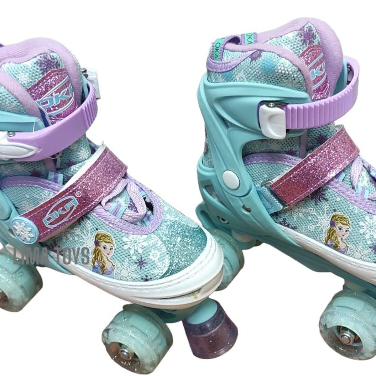 OKA - PATIN OKA 4 RUEDAS CELESTE TALLA M