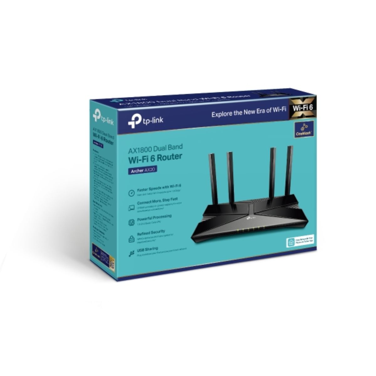 TP LINK - Router Tp-link AX1800 Doble Banda Wi-Fi Archer AX20