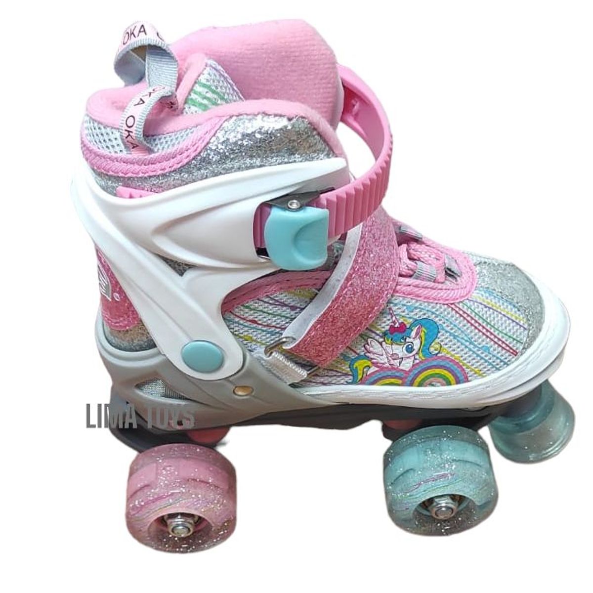 OKA - PATIN OKA 4 RUEDAS BLANCO NINA TALLA S