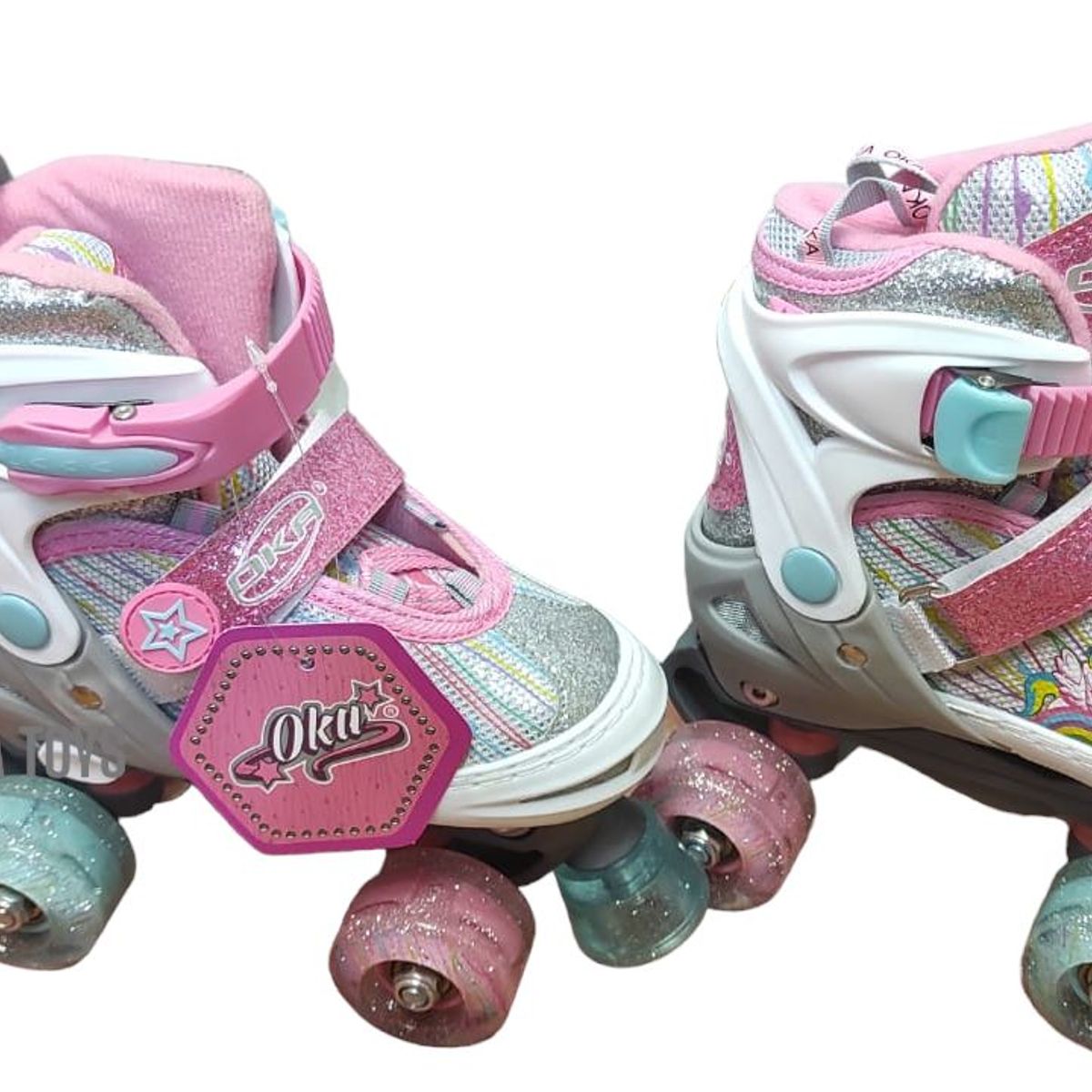 OKA - PATIN OKA 4 RUEDAS BLANCO NINA TALLA M