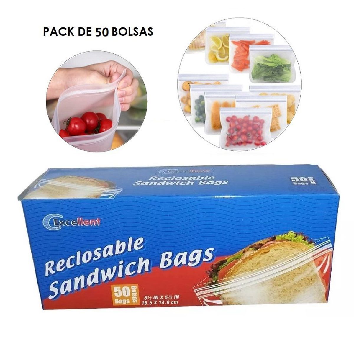 GENERICO - Bolsas hermética retráctil de almacenamiento de alimentos