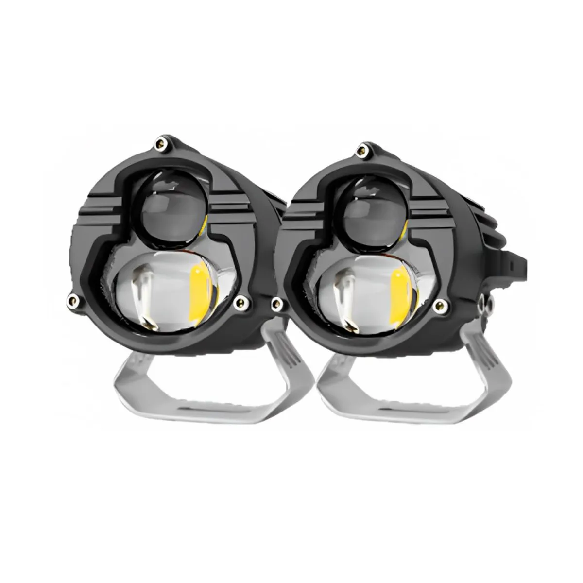 GENERICO - Explorador LED F16 Dual Color 6000LM para Moto