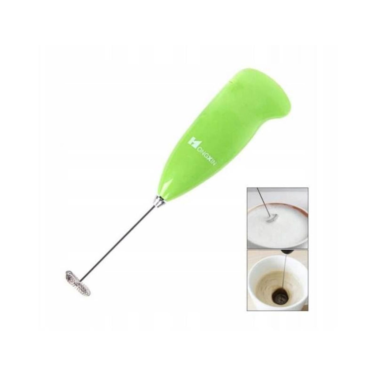 GENERICO - Batidor Espumadera de Cafe Manual Verde