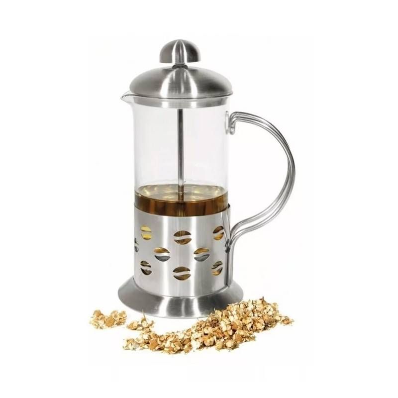 GENERICO - Cafetera prensa francesa plateada 600