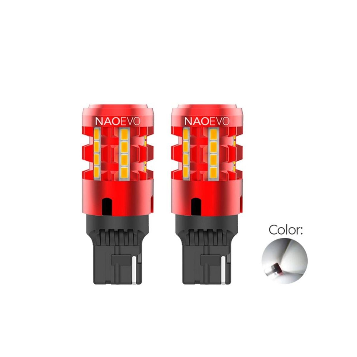 NAOEVO - Led Señal T20 CANBUS 7440 Luz Blanca 2500LM NAOEVO