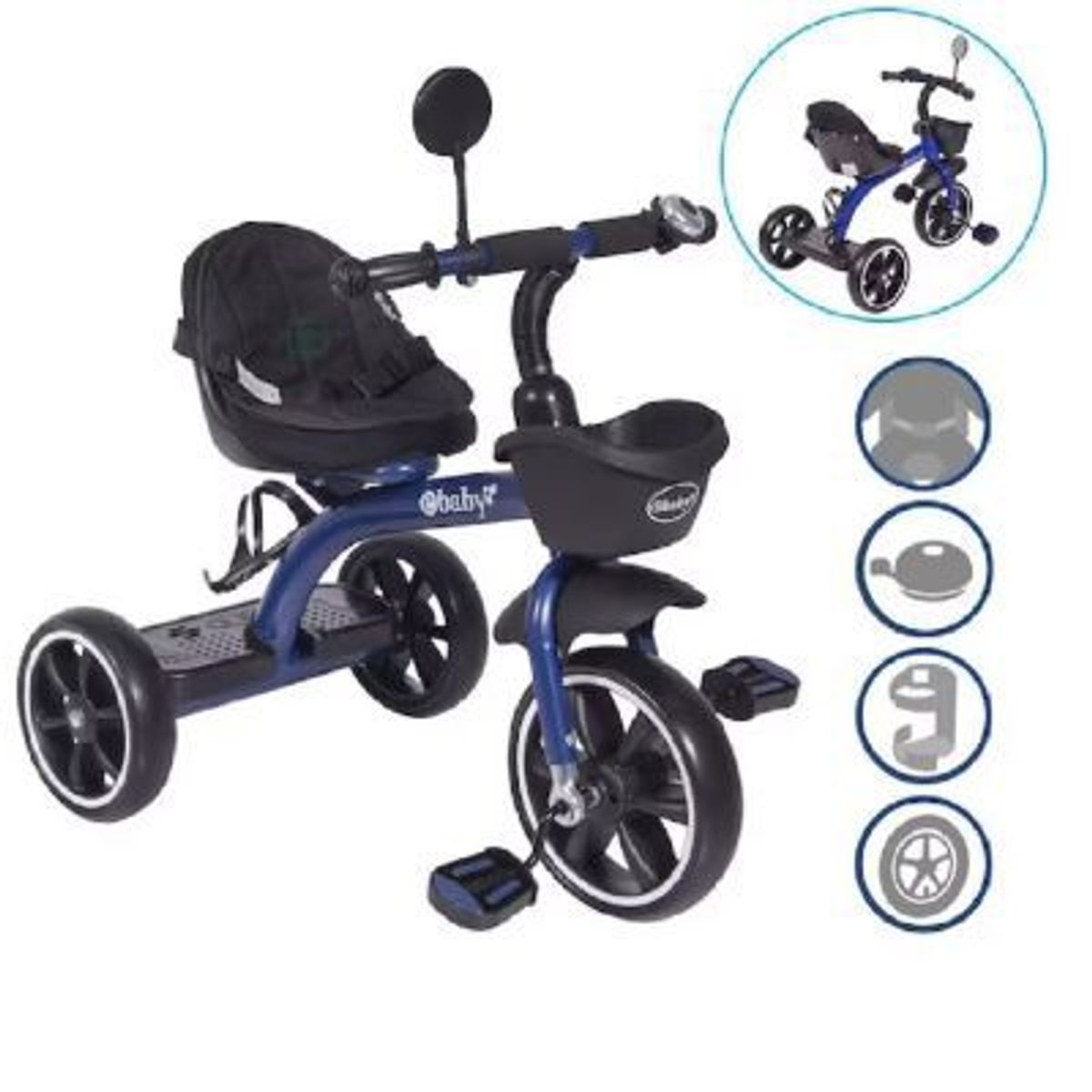 EBABY - Ebaby Triciclo cenit Azul