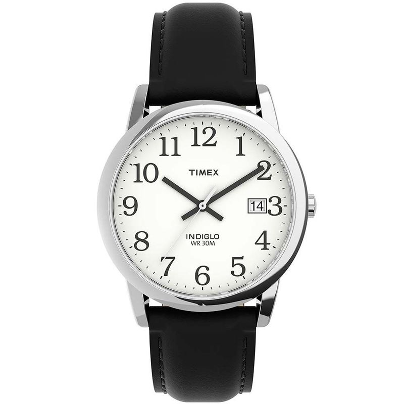 TIMEX - Reloj Timex Easy Reader Fechador Analógico Indiglo Hombre - Plata