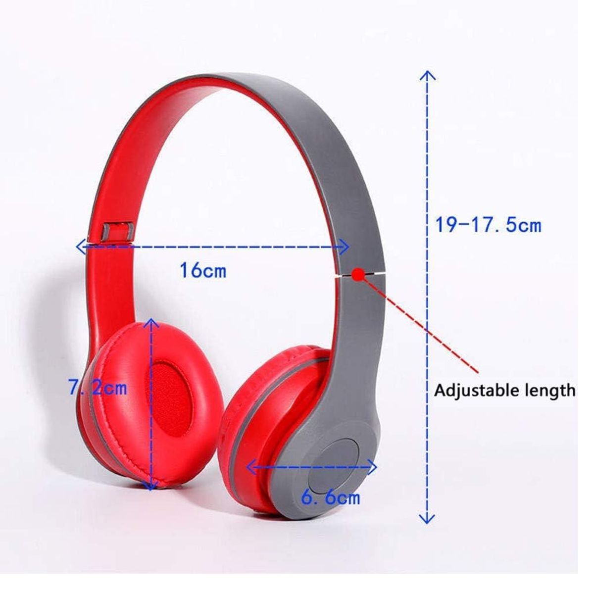 OEM - Audífonos P47 Bluetooth Deportivos para Ipad Tablet Telefono - Rojo
