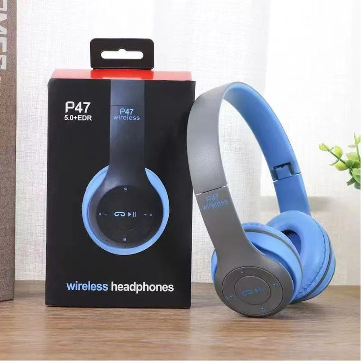 OEM - Audífonos P47 Bluetooth Deportivos para Ipad Tablet Teléfono - Azul