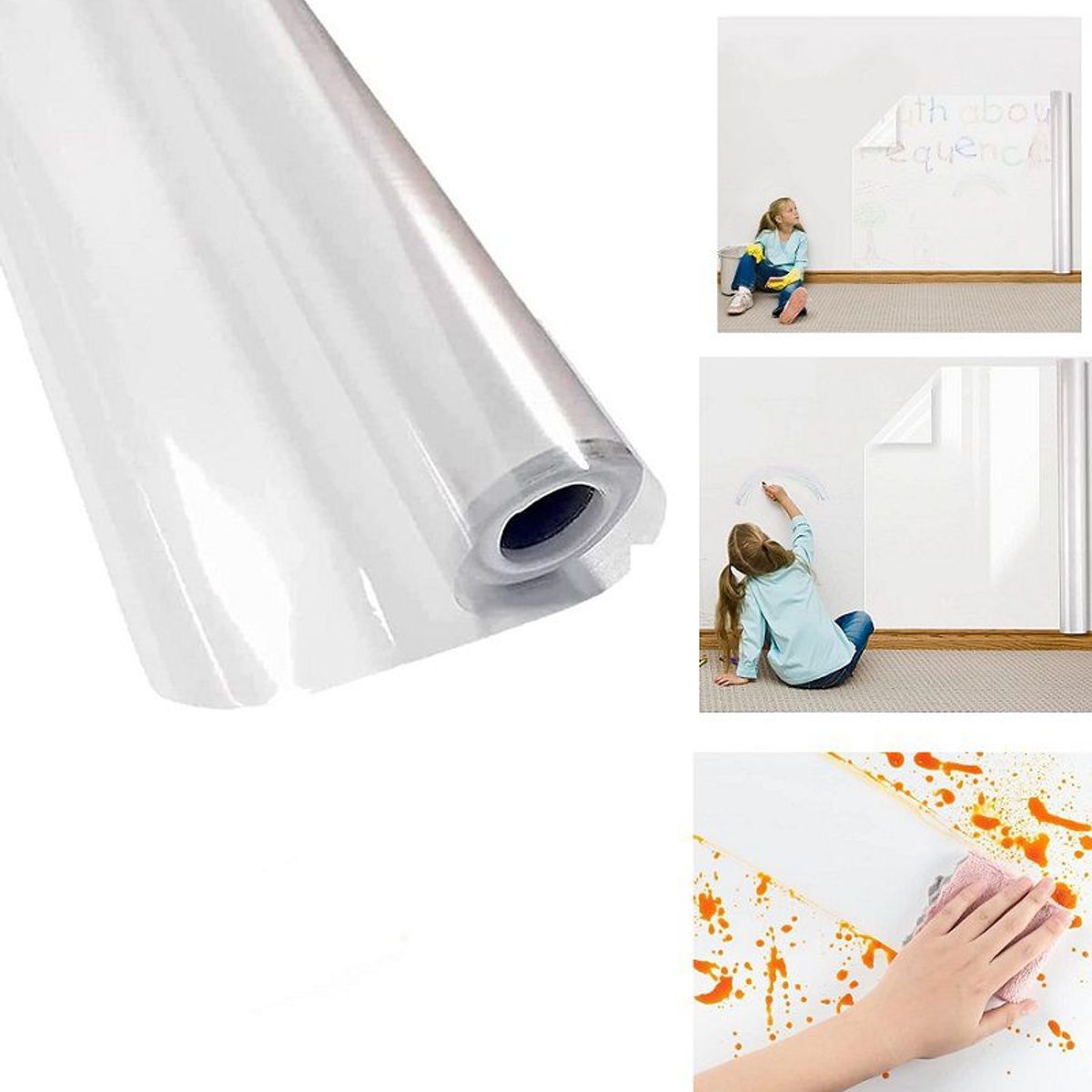 GENERICO - Lamina Impermeable Transparente rollo Antiadherente 60cm x 3m