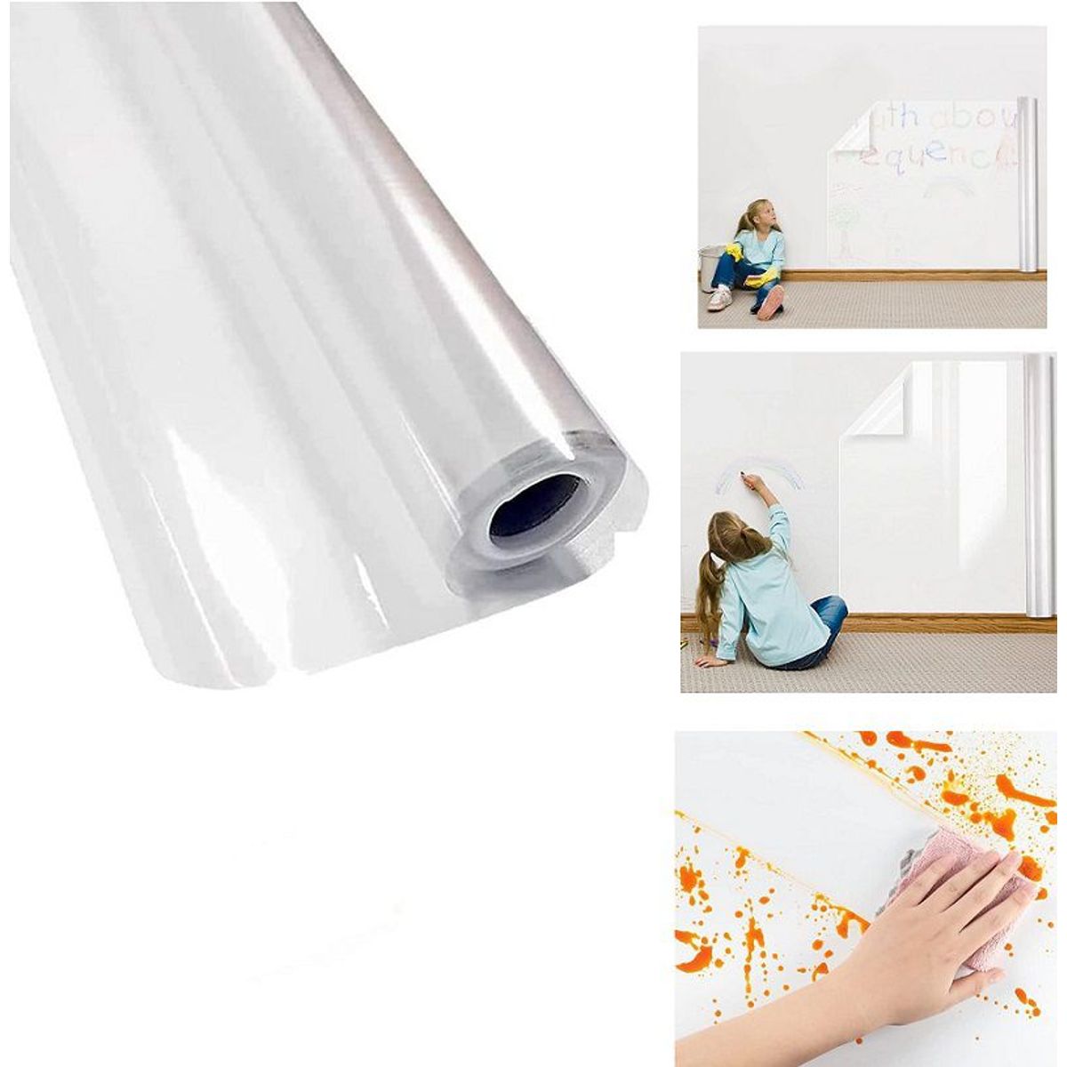 GENERICO - Lamina Impermeable Transparente rollo Antiadherente 60cm x 3m