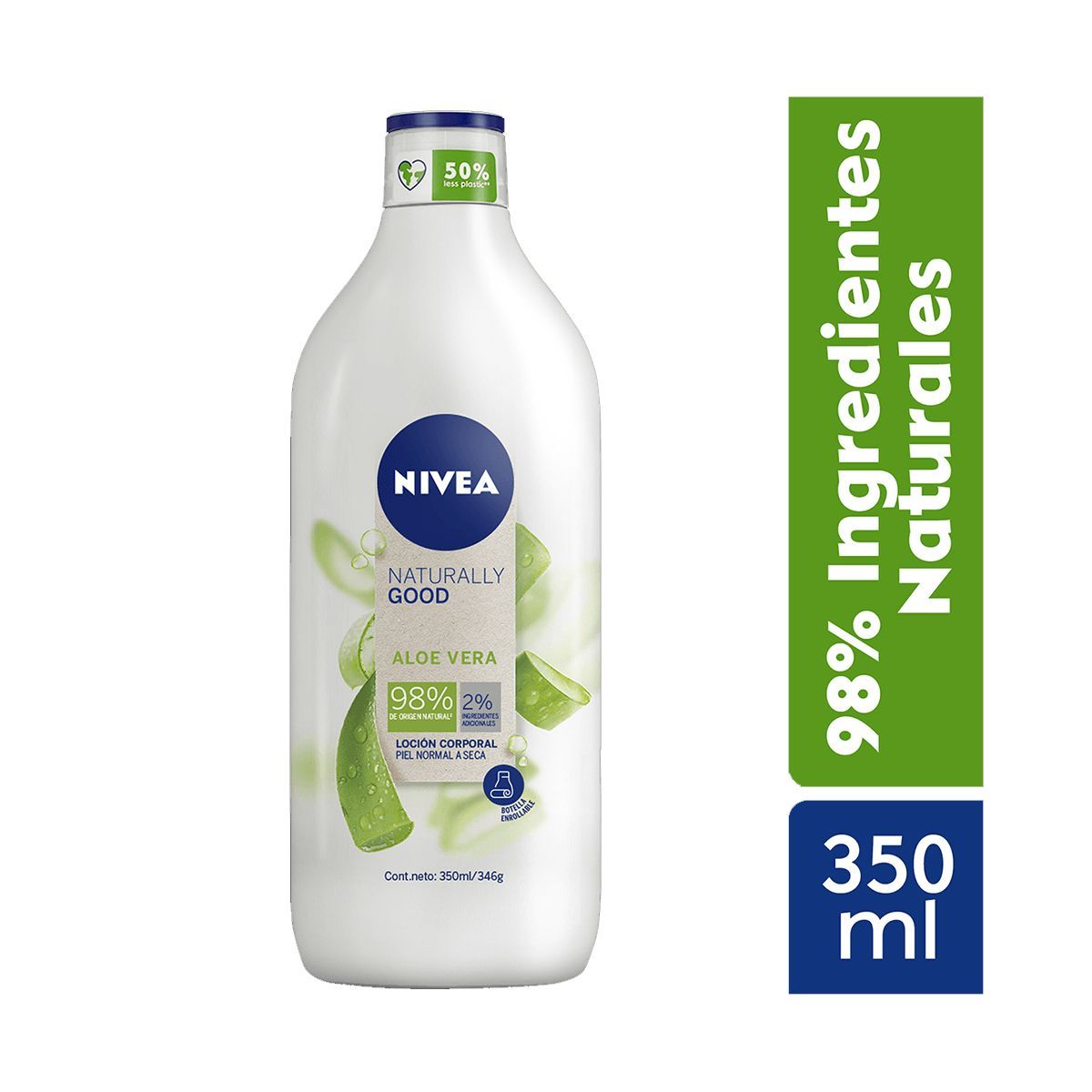 NIVEA - Crema corporal Naturally Good Aloe Nivea 350ml