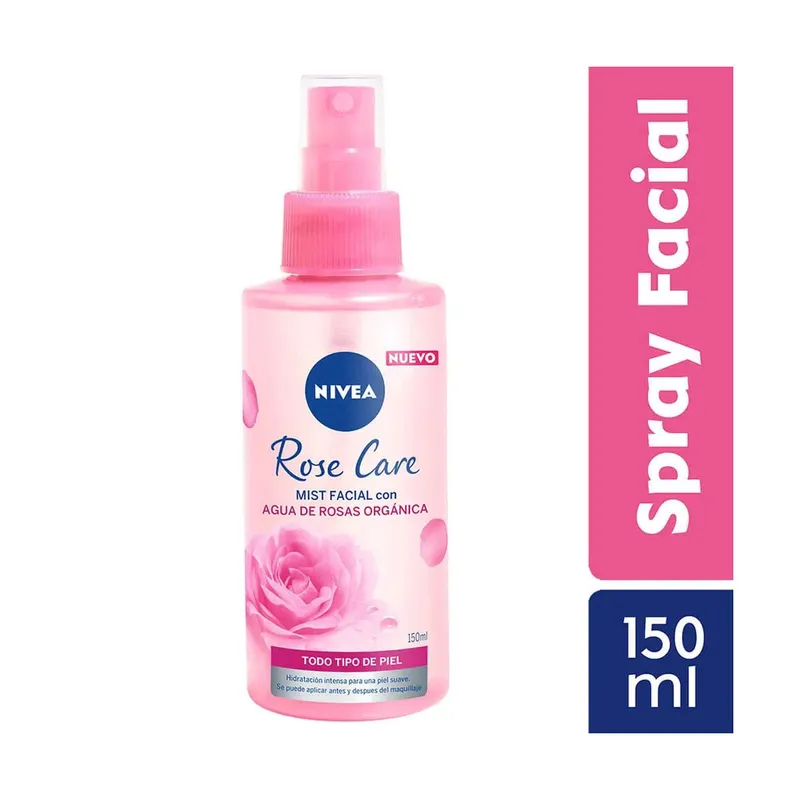 NIVEA - Nivea Rose Care Mist Facial Refrescante en Spray 150ml