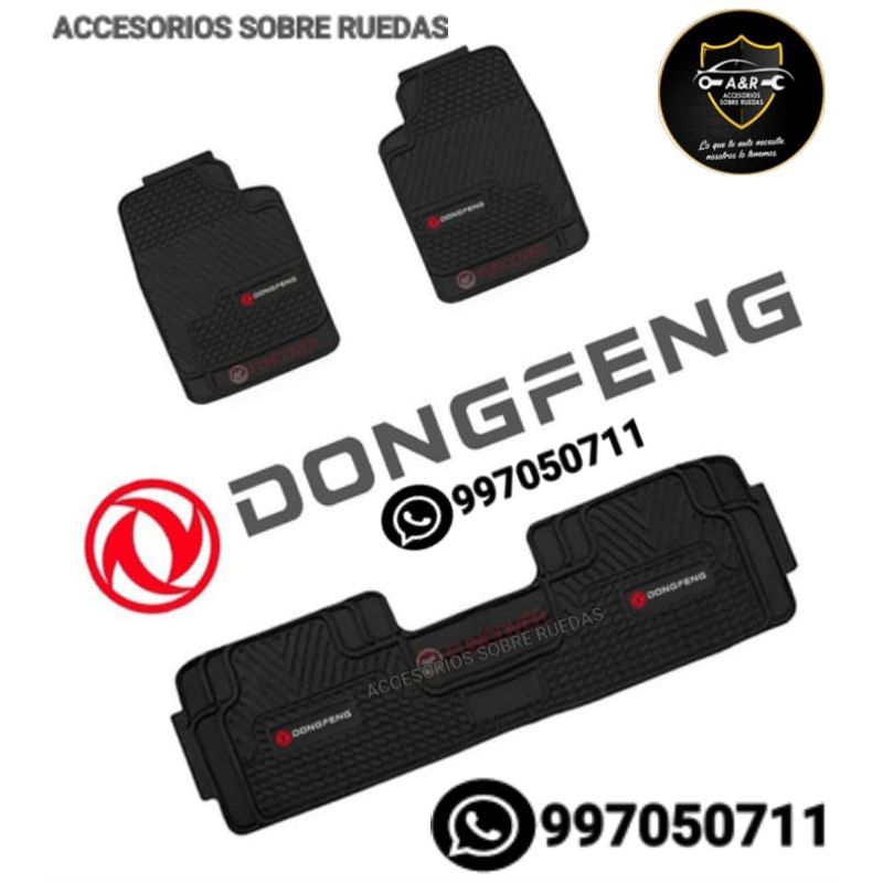 GENERICO - Pisos DONGFENG para Autos y Camionetas 3piezas