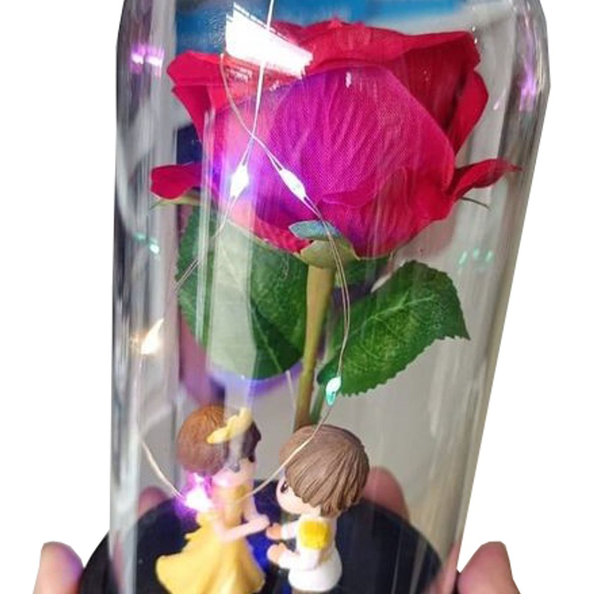 GENERICO - Rosa Eterna la Bella y La Bestia regalo para esa persona especial