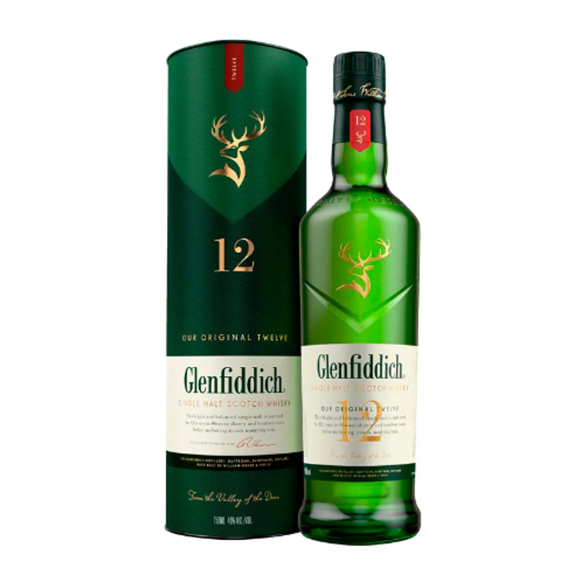 GLENFIDDICH - Whisky GLENFIDDICH 12 años Botella 750ml