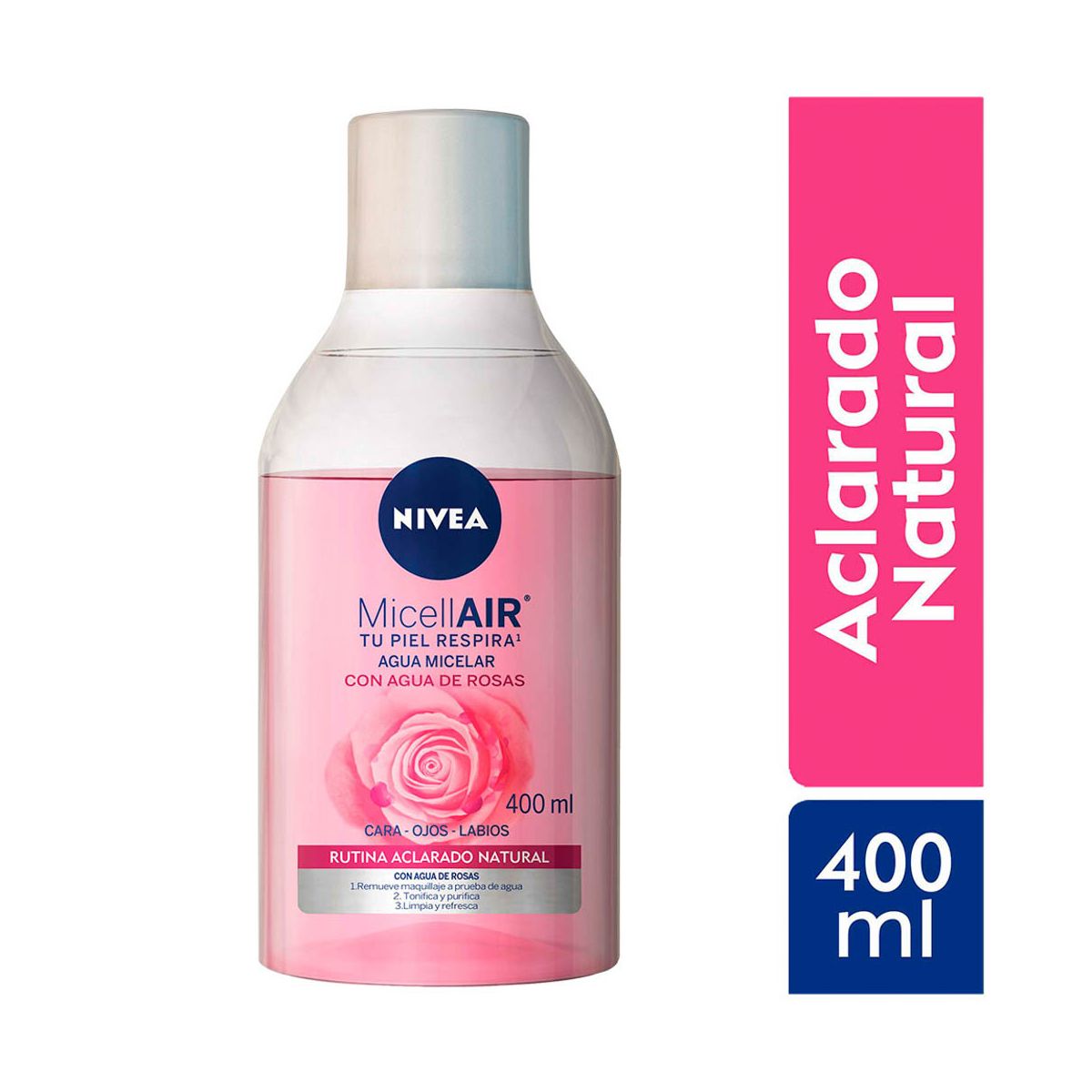 NIVEA - Agua Micelar Bifasica Nivea Rose Care 400ml