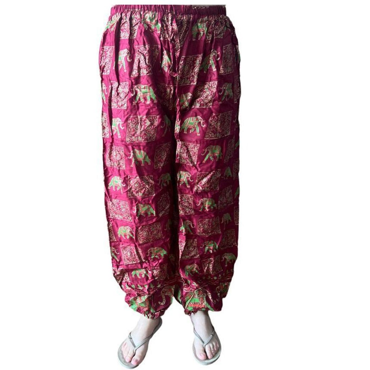 INDIAN - PANTALON DE FIBRA DE RAYON INDIA PARA MEDITACION Y YOGA