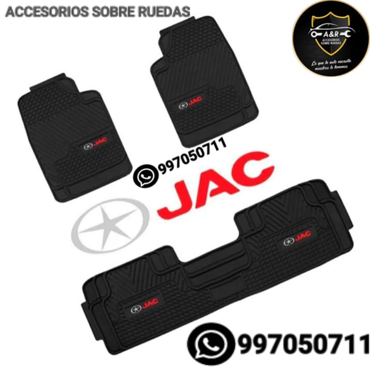 GENERICO - Pisos JAC para Autos y Camionetas 3piezas