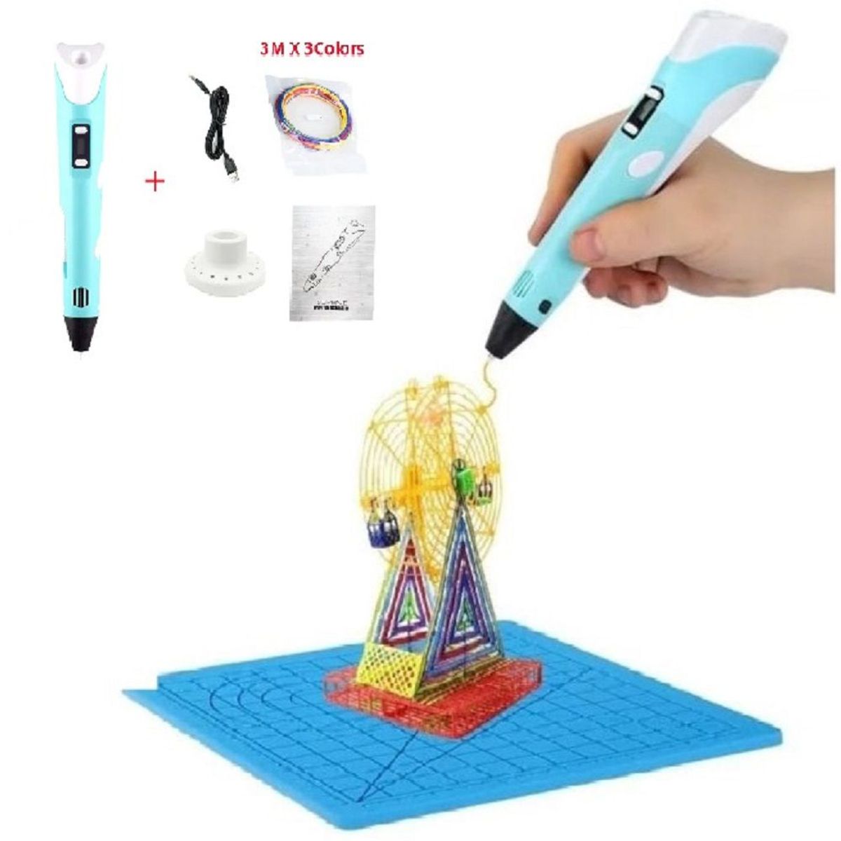 GENERICO - Lápiz Dibujo Impresión 3D Screen LCD Día del Niño Genieka