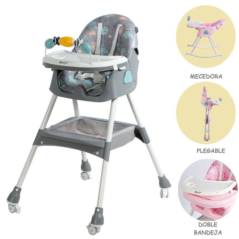 EBABY - SILLA DE COMER DALI EBABY con Jueguete