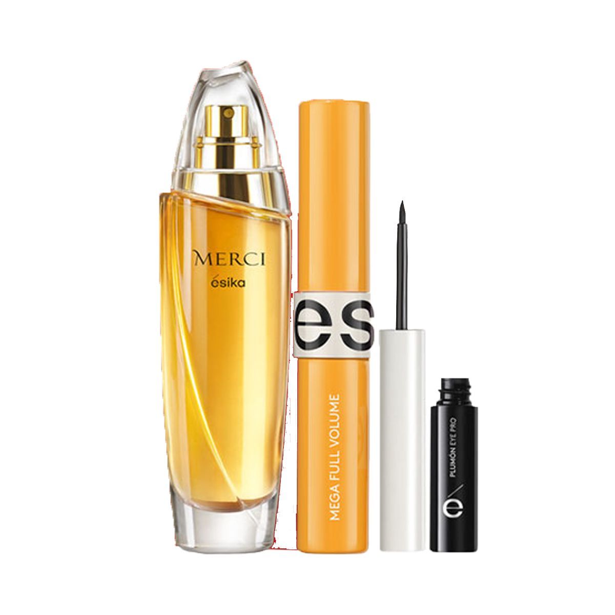 ESIKA - Merci Perfume de Mujer con Delineador Pincel y Mascara