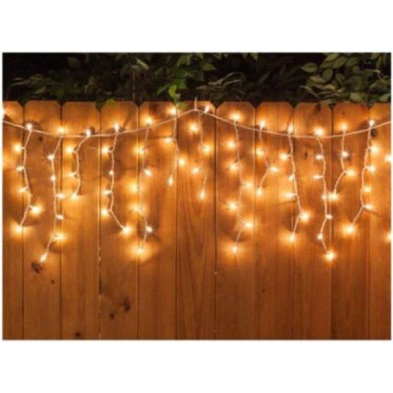 INSPIRA MARKET - Cortina Luces Led  Decoración Navidad Cálida 12 metros