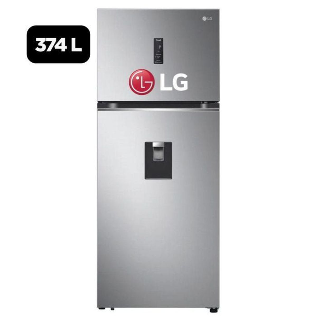 LG - Refrigeradora LG 374L GT37SGP Plateada