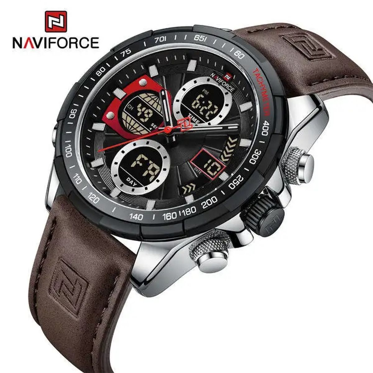 NAVIFORCE - RELOJ PARA HOMBRE MARCA NAVIFORCE NF9197 CORREA DE CUERO