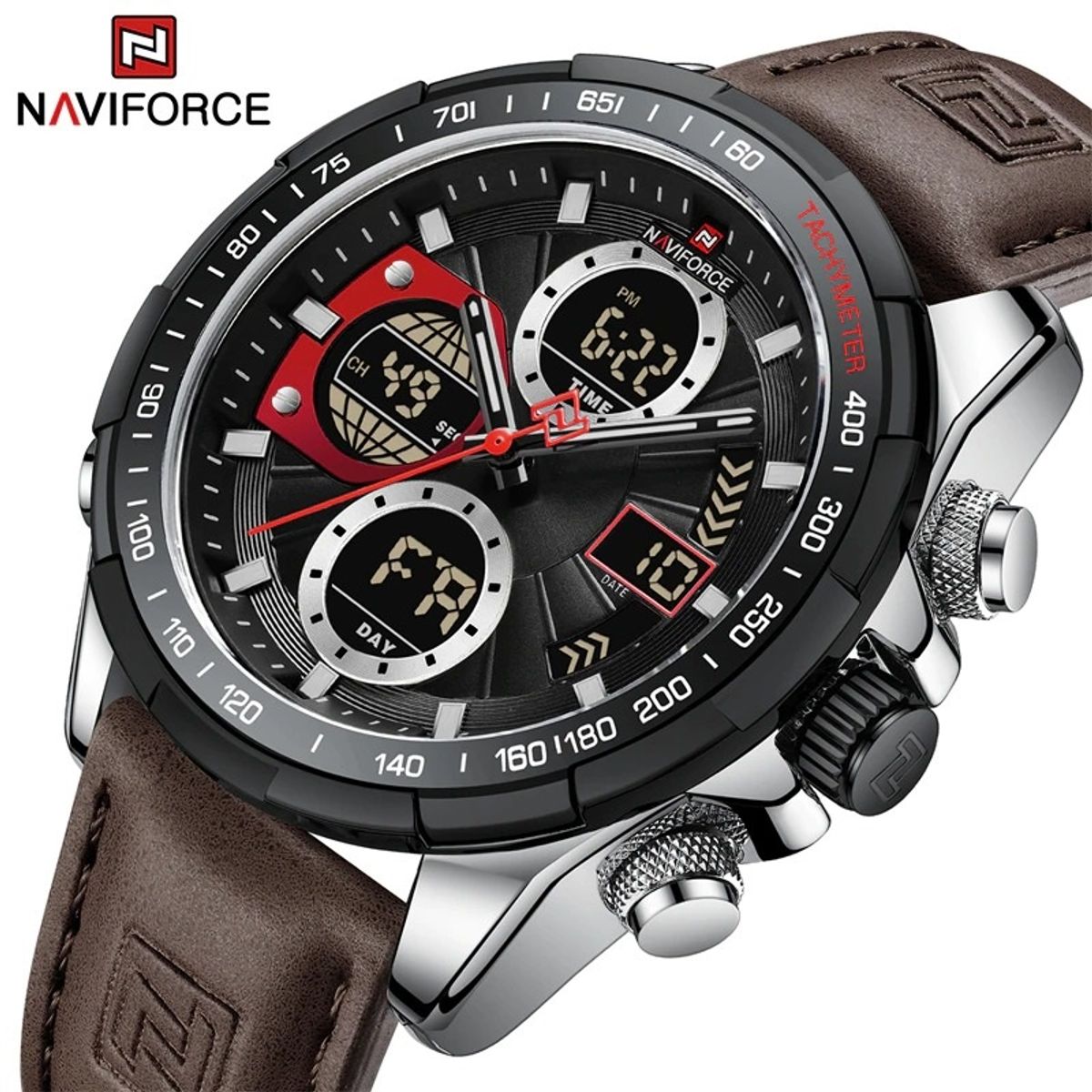NAVIFORCE - RELOJ PARA HOMBRE MARCA NAVIFORCE NF9197 CORREA DE CUERO