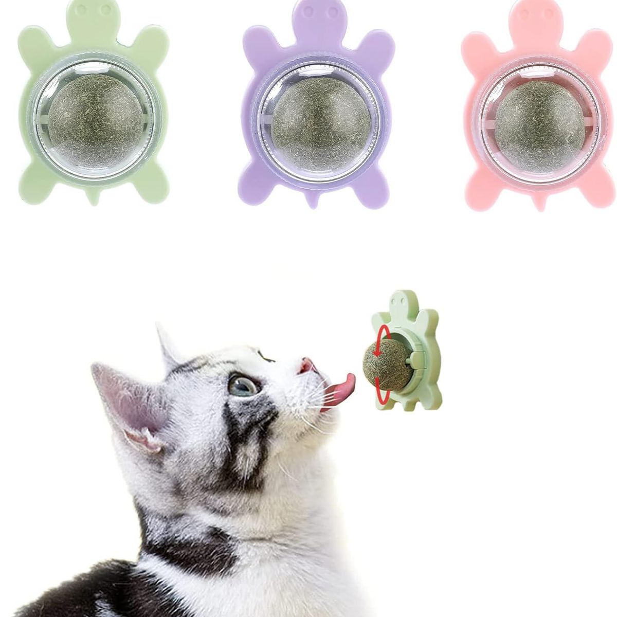 GENERICO - Juguete Bolita de Catnip para Gatos - Tortuga