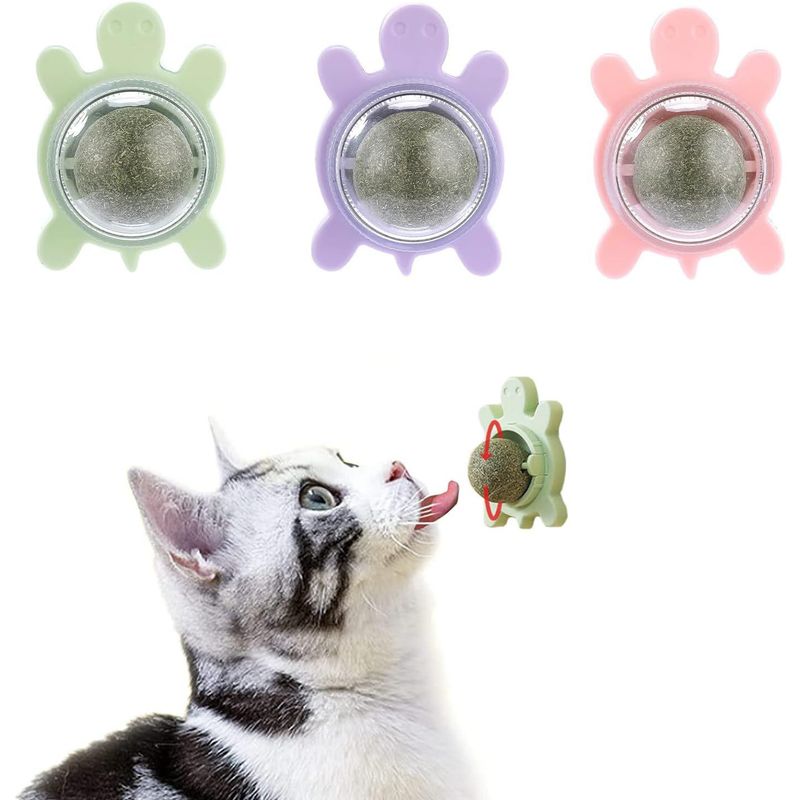 GENERICO - Juguete Bolita de Catnip para Gatos - Tortuga
