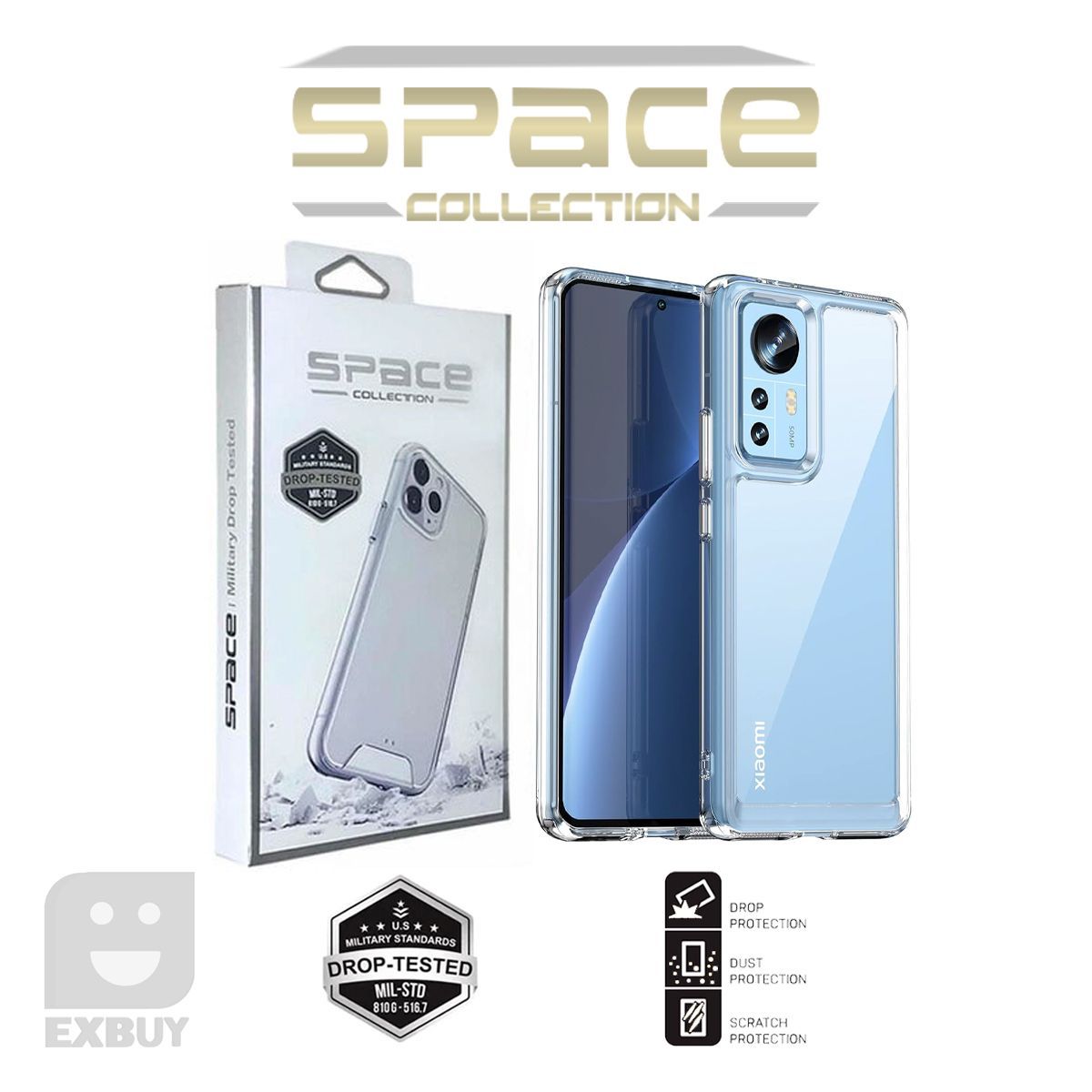 GENERICO - Case Space para Xiaomi Mi 12 Lite.