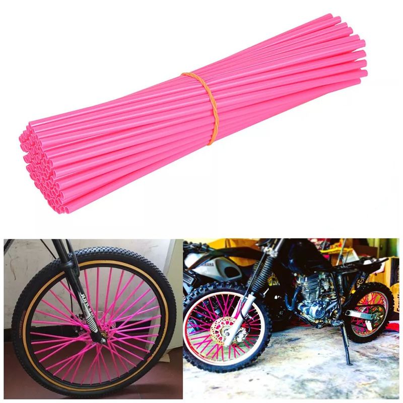 42AROZINA - Llantas Moto Protección Universal Tubo Radios Muchos Colores