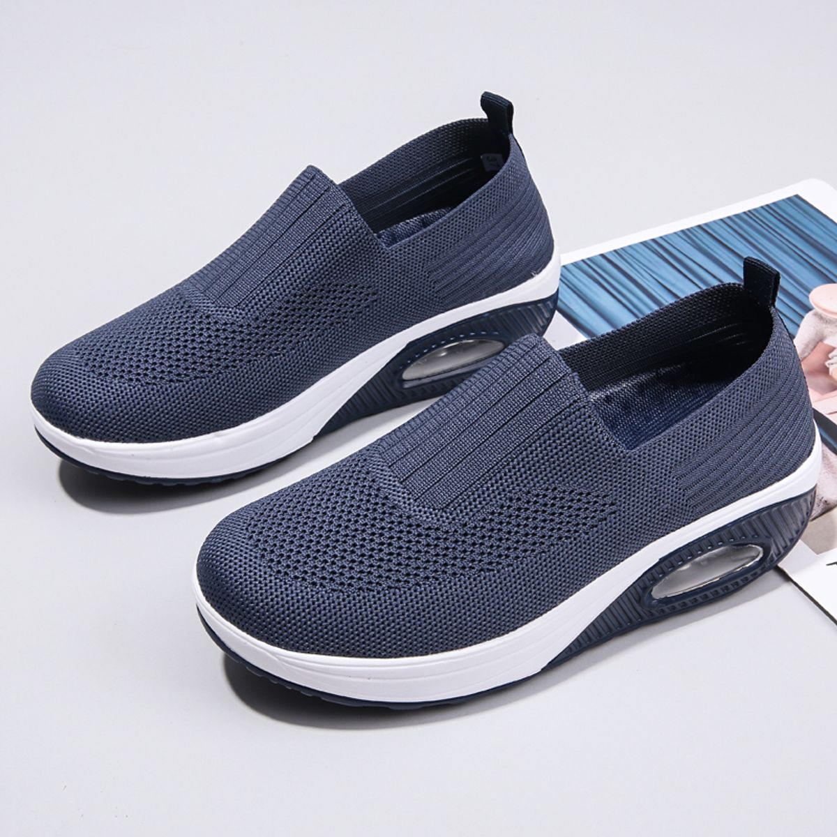 SHANDIAN - Zapatillas Casuales Plataforma Mujer