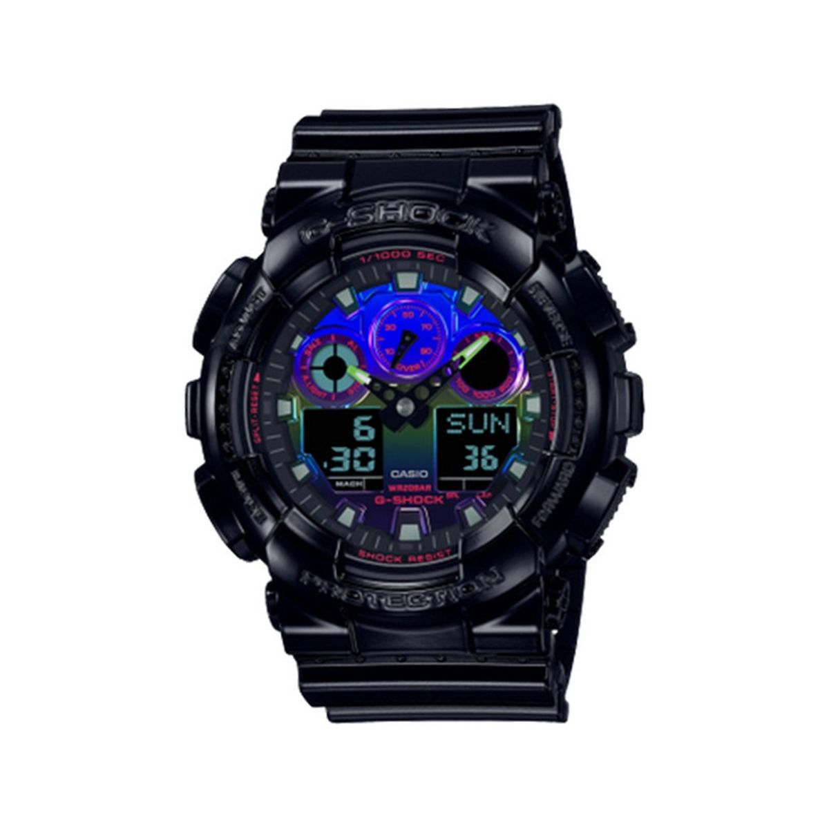 G-SHOCK - Reloj G-Shock Análogo - Digital GA-100RGB-1ADR Hombre