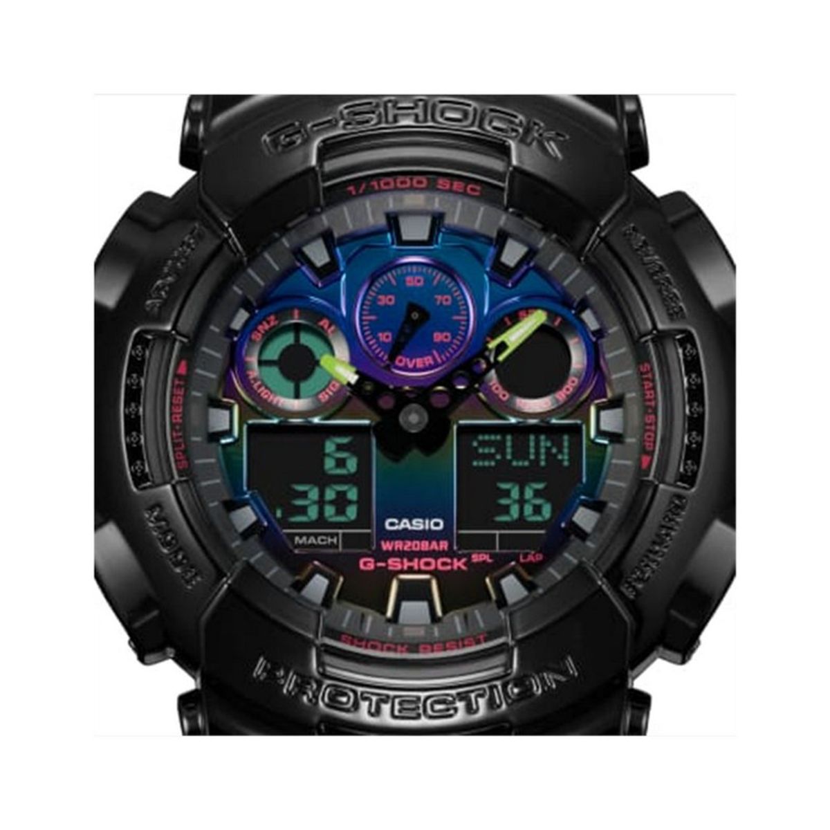 G-SHOCK - Reloj G-Shock Análogo - Digital GA-100RGB-1ADR Hombre